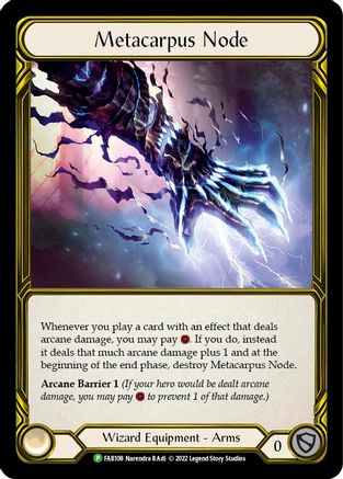 Metacarpus Node - FAB108 (FAB108) [Flesh and Blood: Promo Cards] Cold Foil - Deck Out Gaming