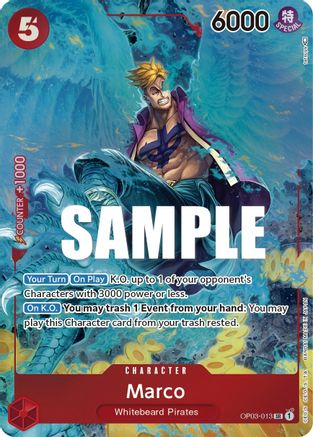 Marco (Alternate Art) (OP03-013) [Pillars of Strength] Foil - Deck Out Gaming