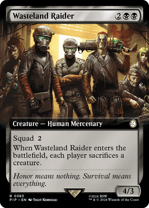 Wasteland Raider (Extended Art) (383) [Fallout] foil - Deck Out Gaming