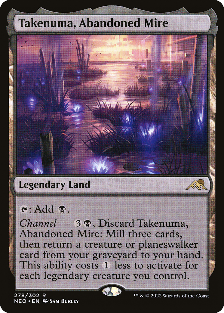 Takenuma, Abandoned Mire (278) [Kamigawa: Neon Dynasty] foil - Deck Out Gaming