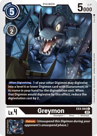 Greymon - EX4-044 (EX4-044) [Alternative Being Booster] - Deck Out Gaming