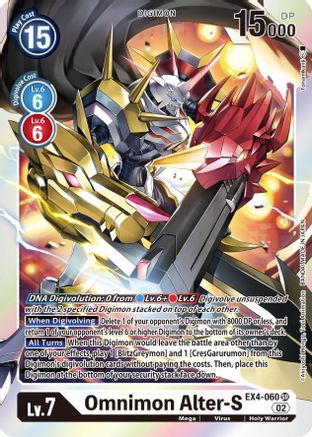 Omnimon Alter-S (EX4-060) [Alternative Being Booster] Foil - Deck Out Gaming