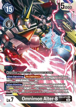 Omnimon Alter-B (EX4-073) [Alternative Being Booster] Foil - Deck Out Gaming