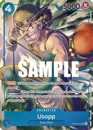 Usopp (Alternate Art) (OP03-041) [Pillars of Strength] Foil - Deck Out Gaming