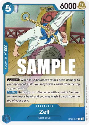 Zeff (OP03-047) [Pillars of Strength] Foil