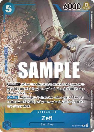 Zeff (Alternate Art) (OP03-047) [Pillars of Strength] Foil