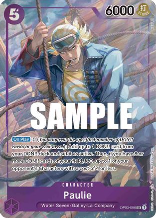 Paulie (Alternate Art) (OP03-066) [Pillars of Strength] Foil - Deck Out Gaming