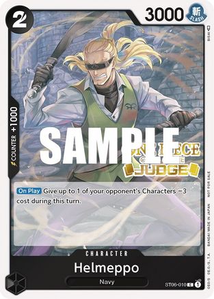 Helmeppo (Judge) (ST06-010) [One Piece Promotion Cards] Foil - Deck Out Gaming