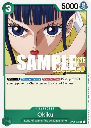 Okiku (Judge) (OP01-035) [One Piece Promotion Cards] Foil - Deck Out Gaming