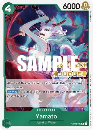 Yamato (Judge) (OP02-042) [One Piece Promotion Cards] Foil - Deck Out Gaming