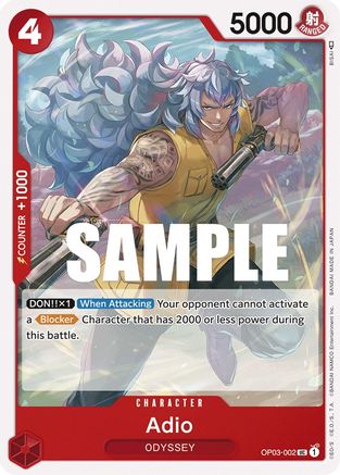 Adio (OP03-002) [Pillars of Strength] - Deck Out Gaming