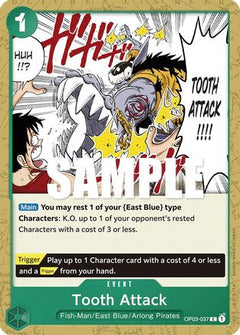Tooth Attack (OP03-037) [Pillars of Strength] - Deck Out Gaming