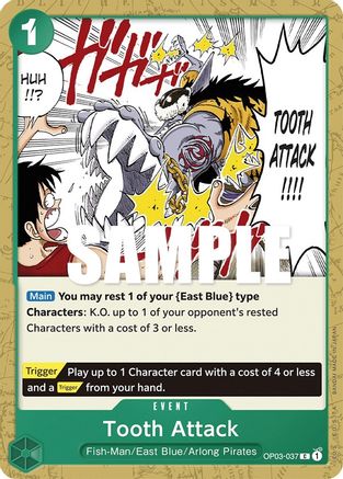 Tooth Attack (OP03-037) [Pillars of Strength] - Deck Out Gaming