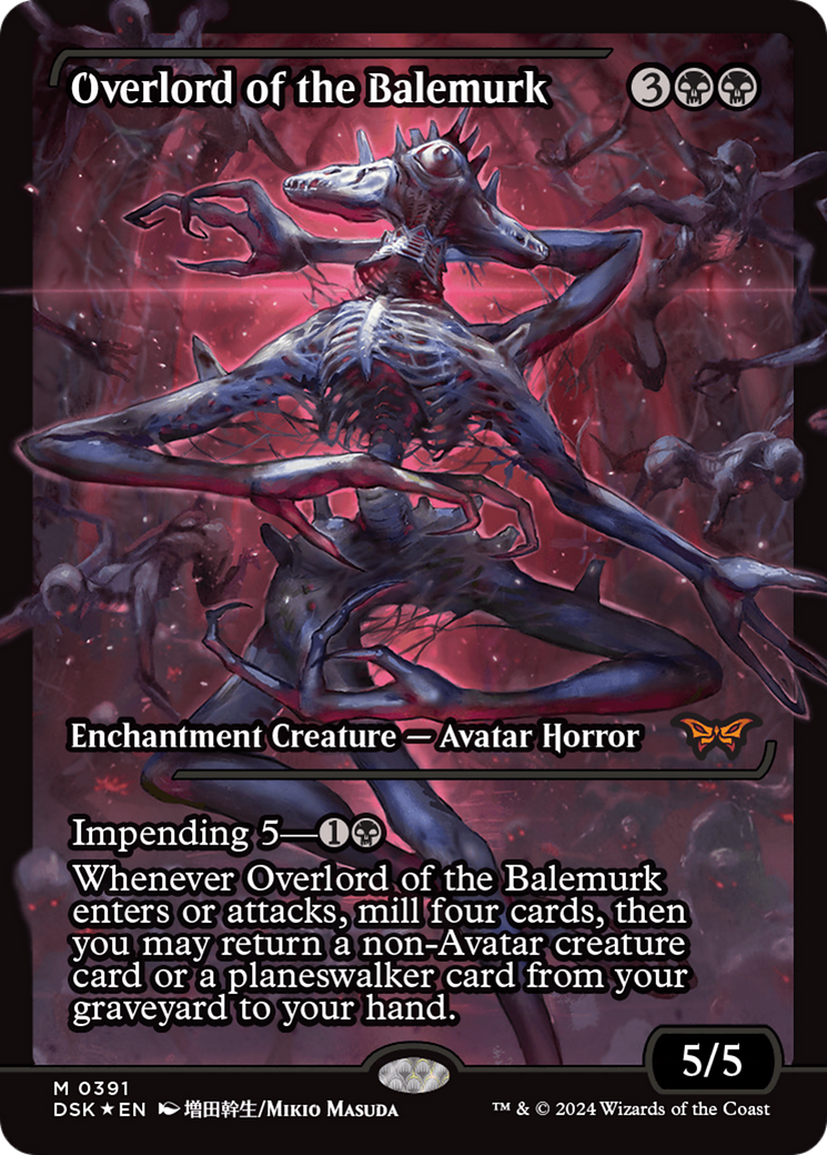 Overlord of the Balemurk (Showcase) (391) [Duskmourn: House of Horror] foil - Deck Out Gaming