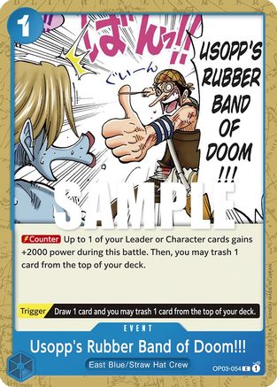 Usopp's Rubber Band of Doom!!! (OP03-054) [Pillars of Strength] - Deck Out Gaming