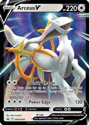 Arceus V - SWSH306 (SWSH306) [SWSH: Sword & Shield Promo Cards] Holofoil - Deck Out Gaming