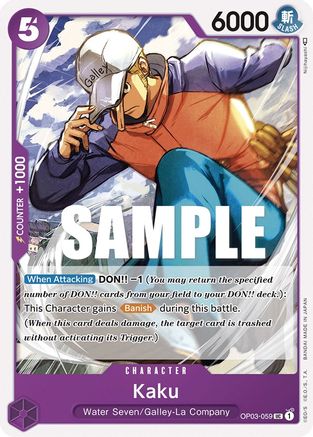 Kaku (059) (OP03-059) [Pillars of Strength] - Deck Out Gaming