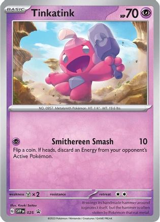 Tinkatink - SVP025 (Cosmo Holo) (25) [SV: Scarlet & Violet Promo Cards] Reverse Holofoil - Deck Out Gaming