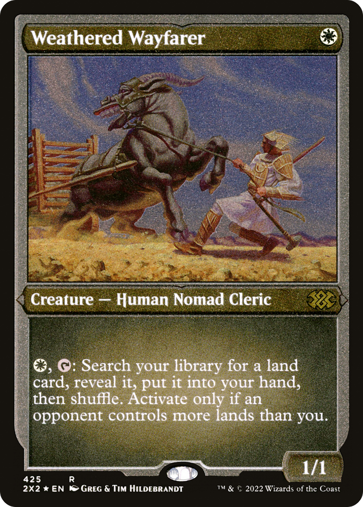 Weathered Wayfarer (Foil Etched) (425) [Double Masters 2022] foil - Deck Out Gaming