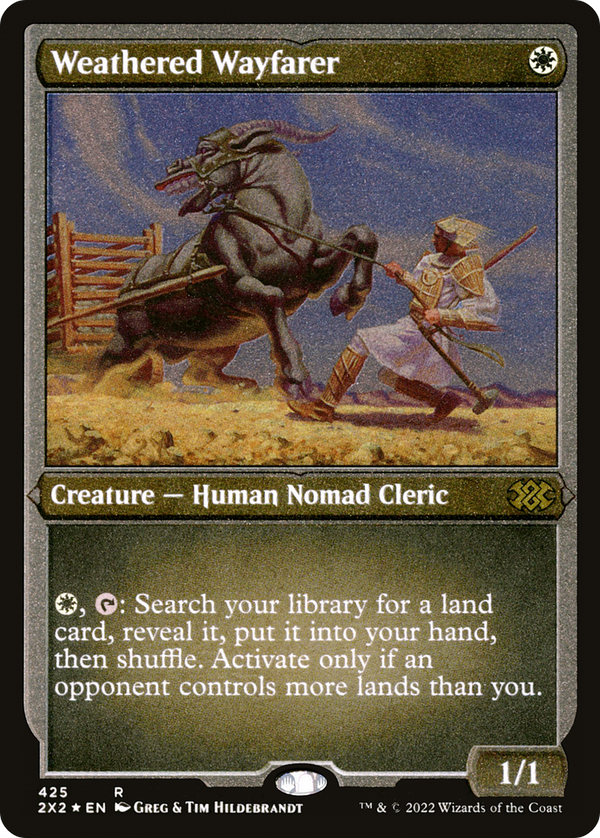Weathered Wayfarer (Foil Etched) (425) [Double Masters 2022] foil - Deck Out Gaming