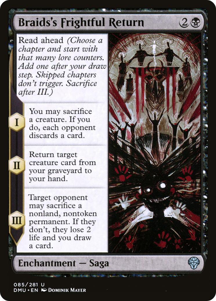 Braids's Frightful Return (85) [Dominaria United] foil - Deck Out Gaming