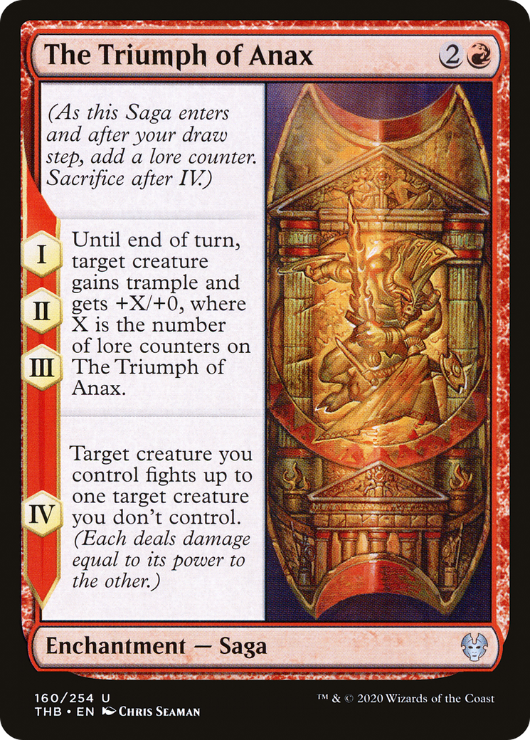 The Triumph of Anax (160) [Theros Beyond Death] foil - Deck Out Gaming