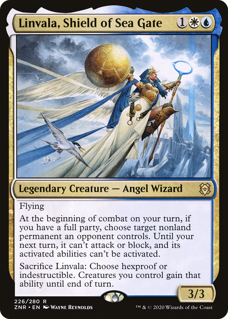 Linvala, Shield of Sea Gate (226) [Zendikar Rising] foil - Deck Out Gaming