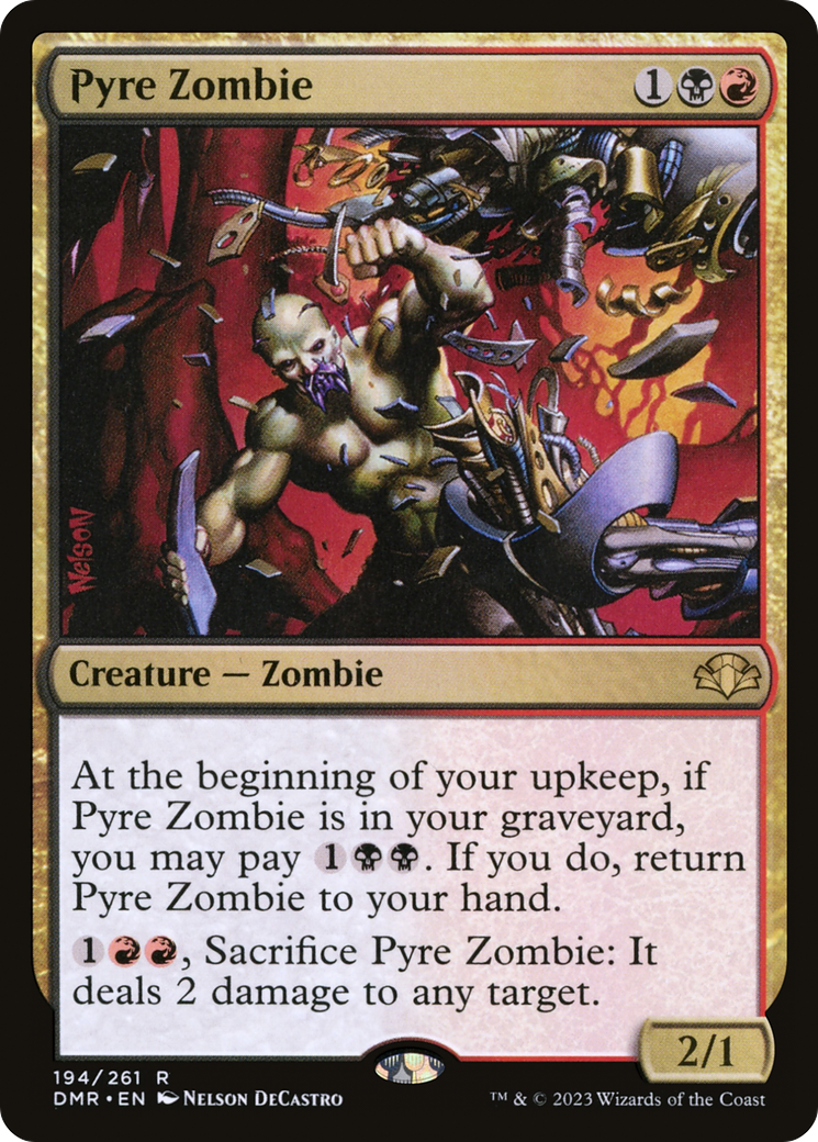 Pyre Zombie (194) [Dominaria Remastered] foil - Deck Out Gaming
