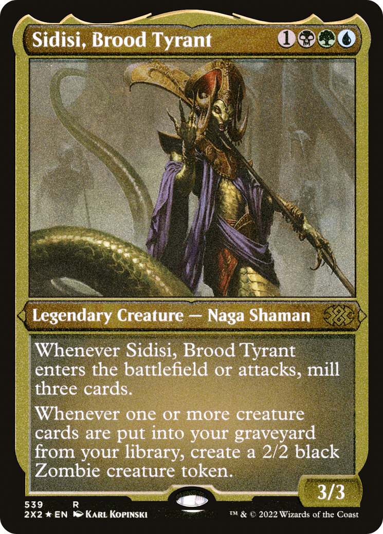 Sidisi, Brood Tyrant (Foil Etched) (539) [Double Masters 2022] foil - Deck Out Gaming