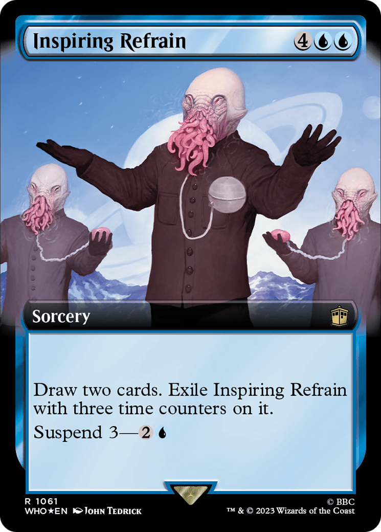 Inspiring Refrain (Extended Art) (Surge Foil) (1061) [Doctor Who] foil - Deck Out Gaming