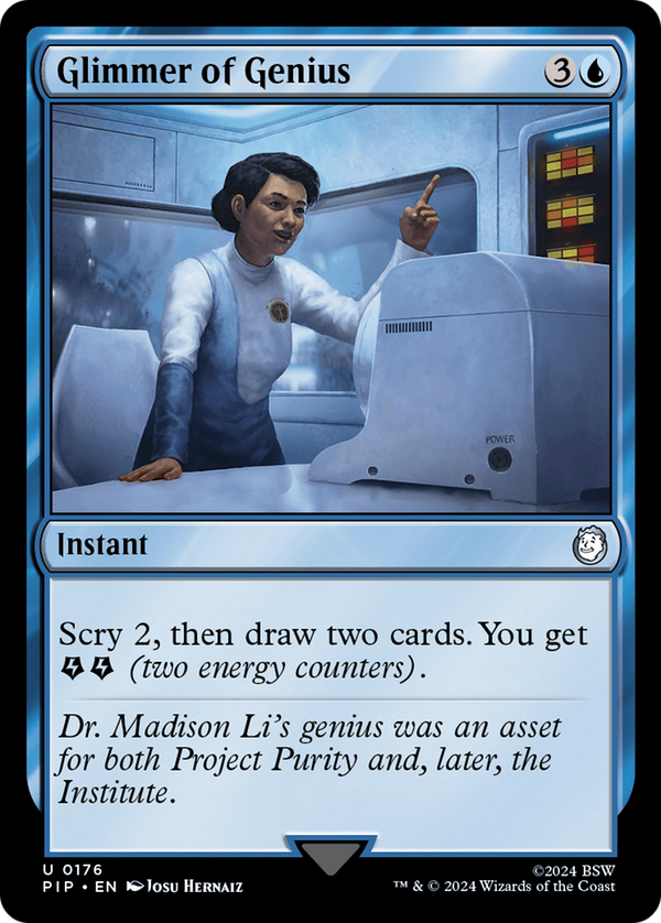 Glimmer of Genius (176) [Fallout] foil - Deck Out Gaming