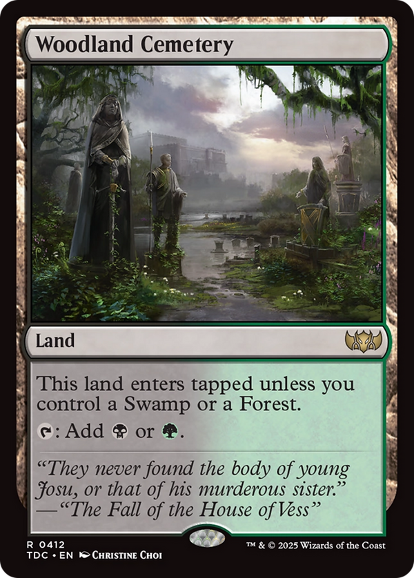 Woodland Cemetery (412) [Commander: Tarkir: Dragonstorm] - Deck Out Gaming