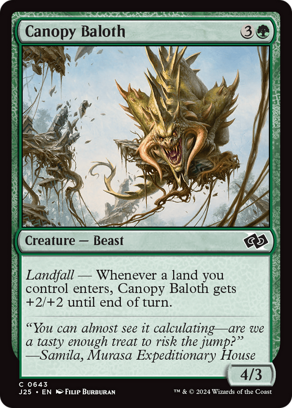 Canopy Baloth (643) [Foundations Jumpstart] - Deck Out Gaming