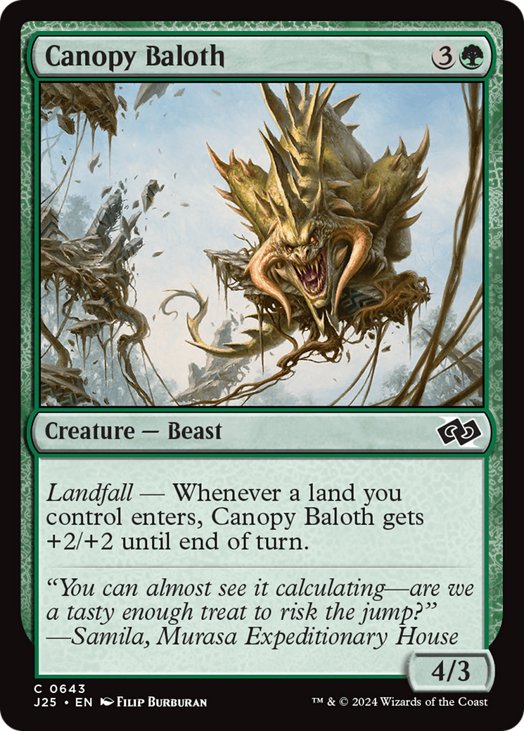 Canopy Baloth (643) [Foundations Jumpstart] - Deck Out Gaming