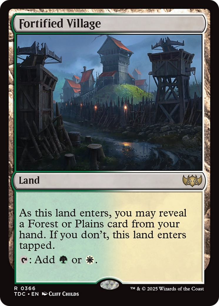 Fortified Village (366) [Commander: Tarkir: Dragonstorm] - Deck Out Gaming