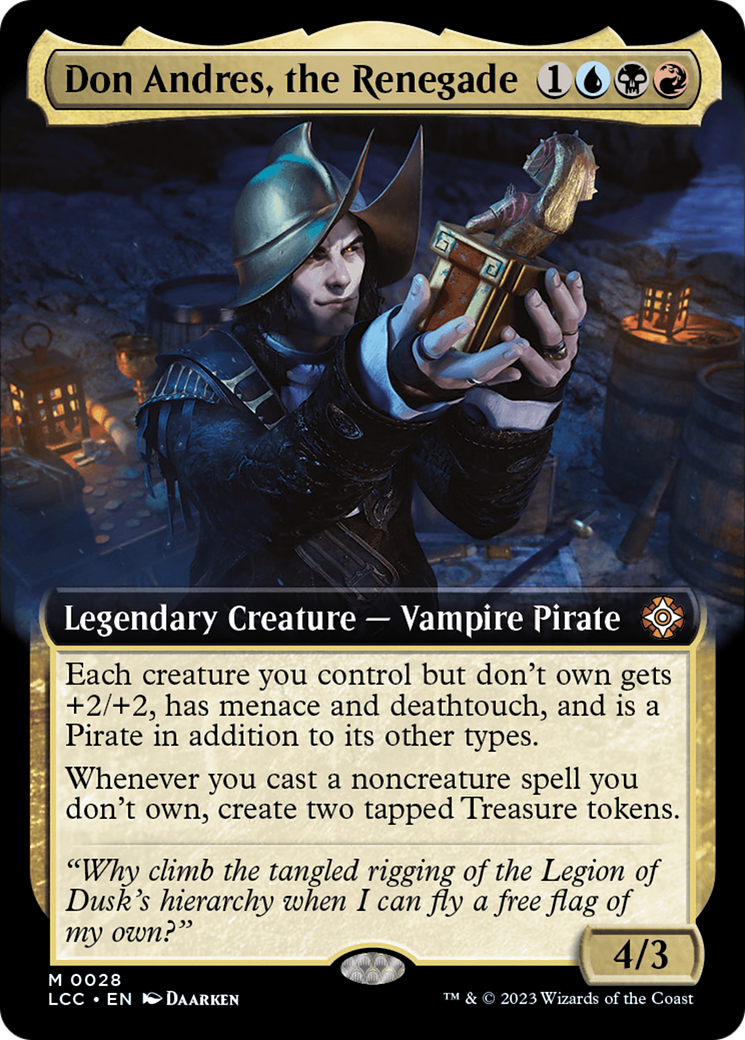 Don Andres, the Renegade (Extended Art) (28) [The Lost Caverns of Ixalan Commander] - Deck Out Gaming