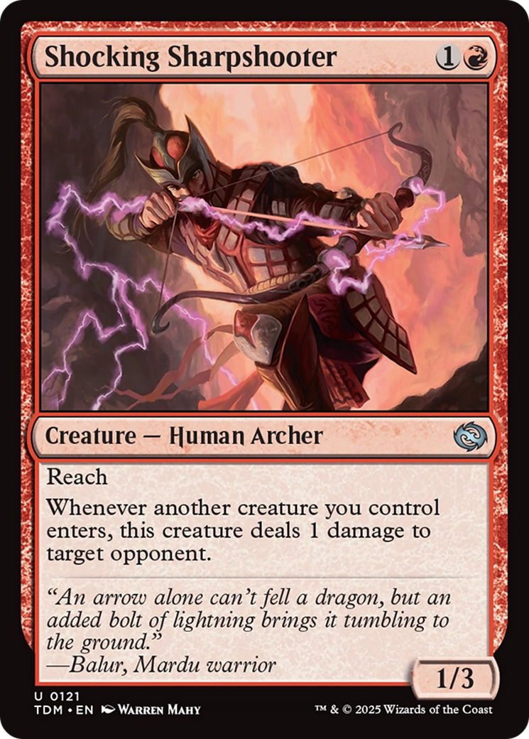 Shocking Sharpshooter (121) [Tarkir: Dragonstorm] - Deck Out Gaming