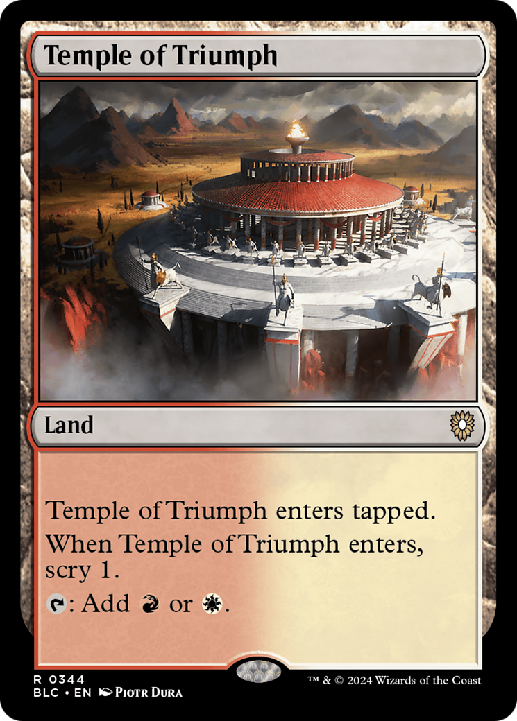 Temple of Triumph (344) [Bloomburrow Commander] - Deck Out Gaming