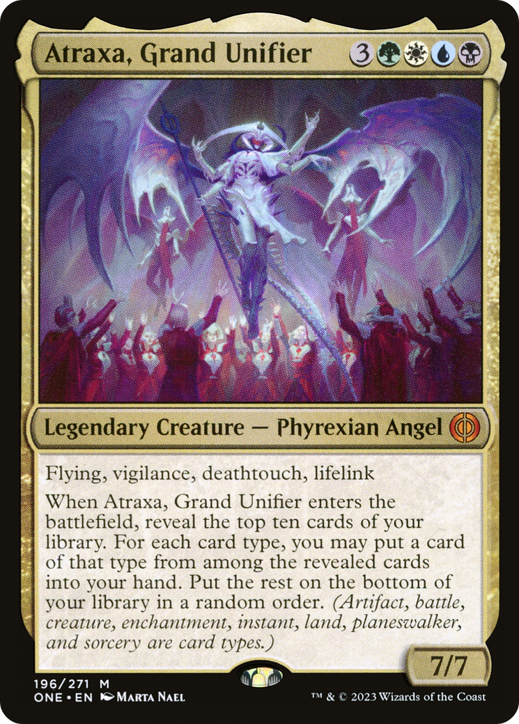 Atraxa, Grand Unifier (196) [Phyrexia: All Will Be One] foil - Deck Out Gaming