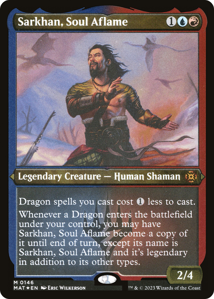 Sarkhan, Soul Aflame (146) [March of the Machine: The Aftermath] etched - Deck Out Gaming