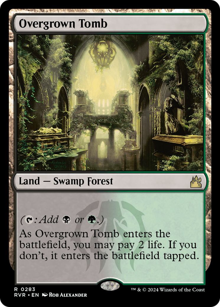 Overgrown Tomb (283) [Ravnica Remastered] foil - Deck Out Gaming