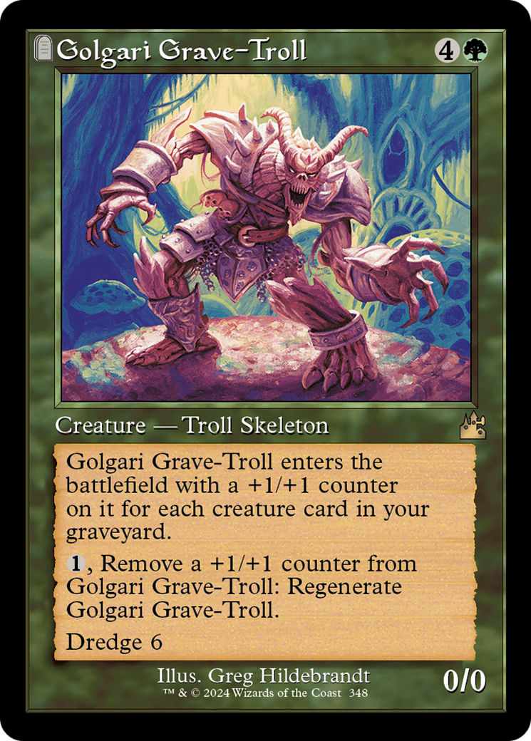 Golgari Grave-Troll (Retro Frame) (348) [Ravnica Remastered] foil - Deck Out Gaming