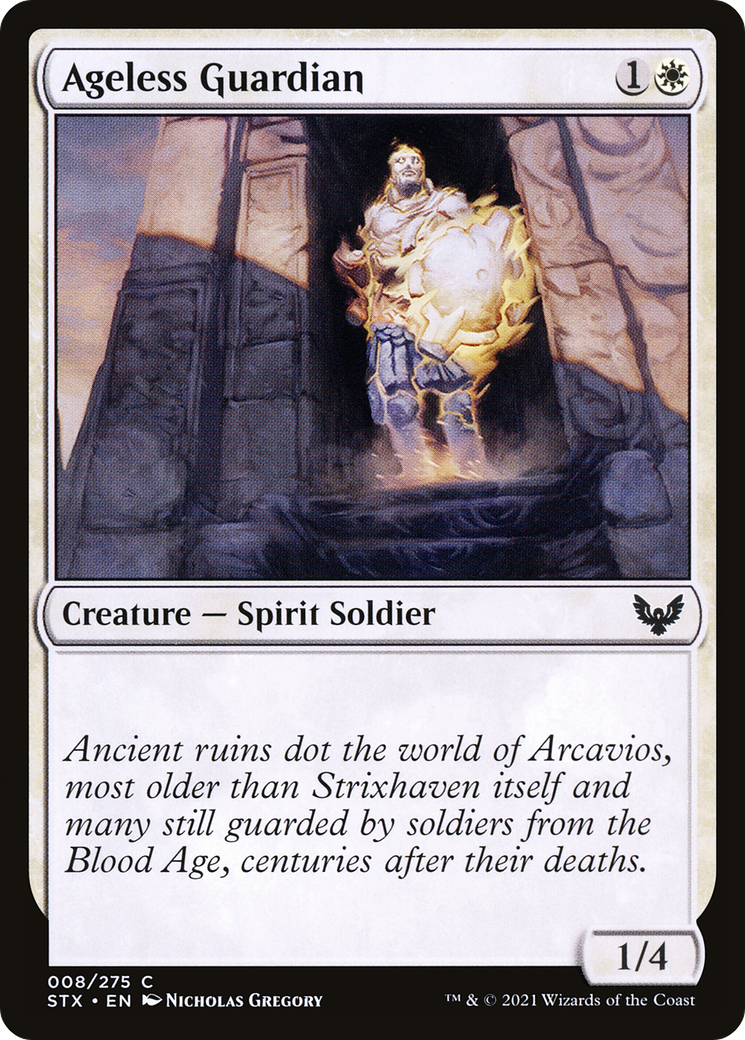 Ageless Guardian (8) [Strixhaven: School of Mages] foil - Deck Out Gaming