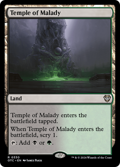 Temple of Malady (330) [Outlaws of Thunder Junction Commander] - Deck Out Gaming