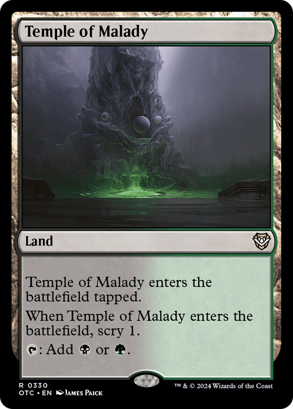 Temple of Malady (330) [Outlaws of Thunder Junction Commander] - Deck Out Gaming