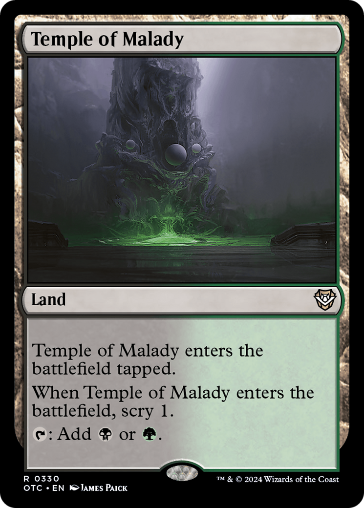 Temple of Malady (330) [Outlaws of Thunder Junction Commander] - Deck Out Gaming