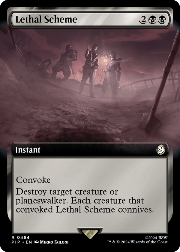 Lethal Scheme (Extended Art) (464) [Fallout] foil - Deck Out Gaming