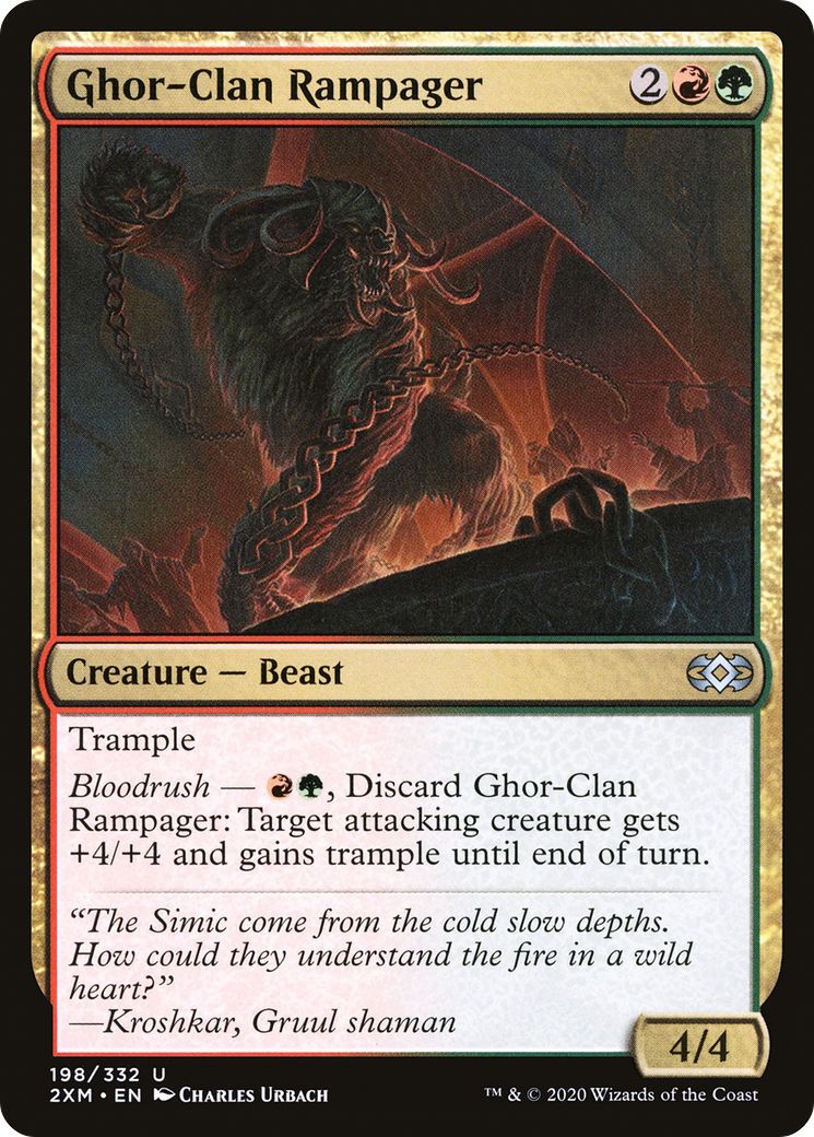 Ghor-Clan Rampager (198) [Double Masters] foil - Deck Out Gaming