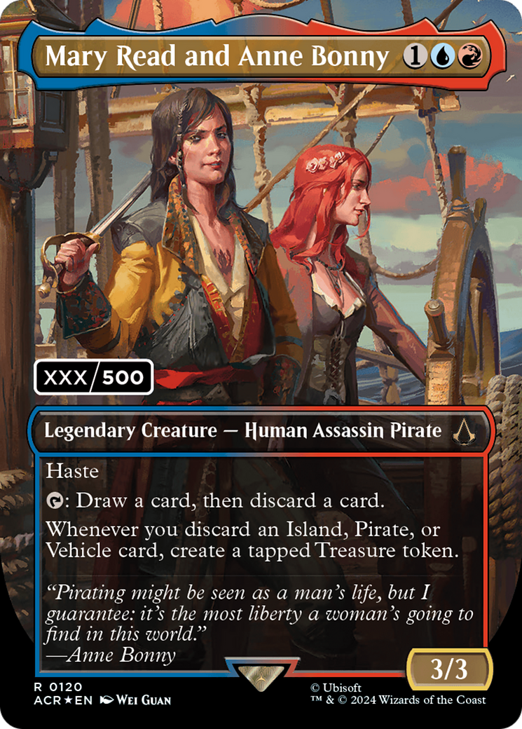 Mary Read and Anne Bonny (English) (Serial Numbered) (120) [Assassin's Creed] foil - Deck Out Gaming