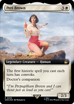Peri Brown (Extended Art) (Surge Foil) (935) [Doctor Who] foil - Deck Out Gaming
